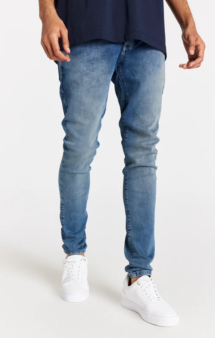 Blue Washed Essential Slim Fit Jean - Image 2