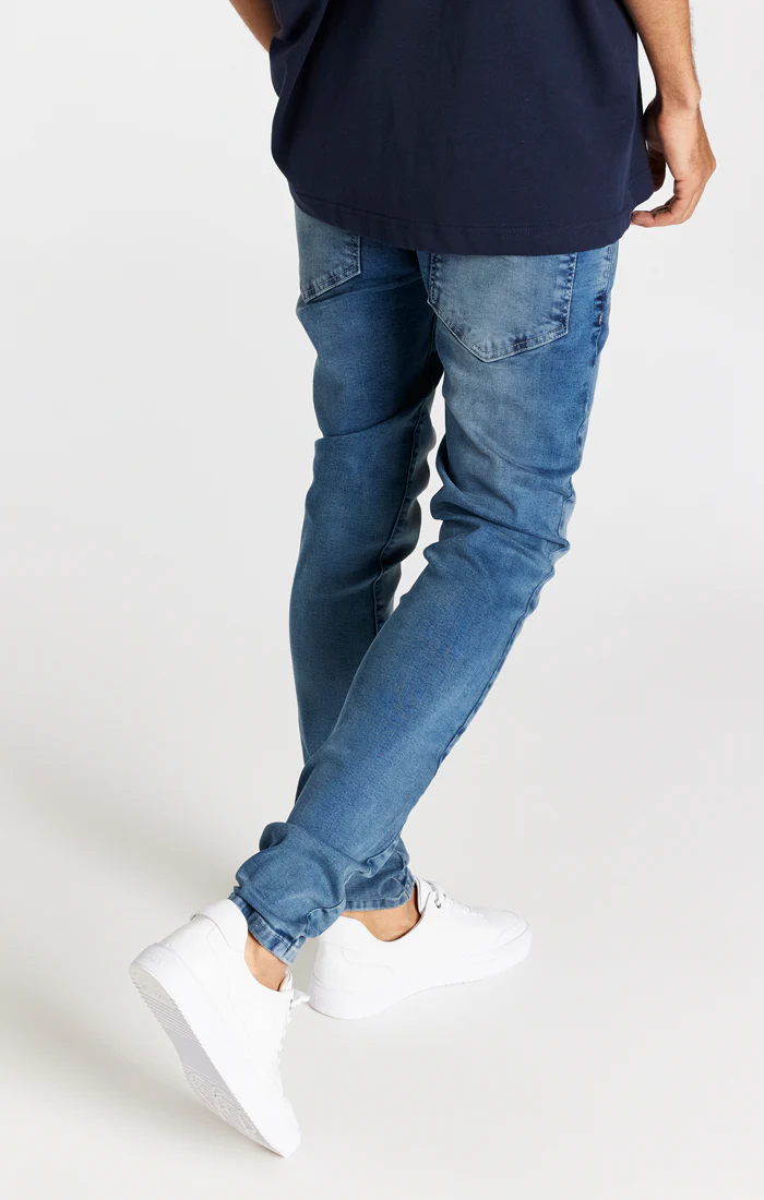 Blue Washed Essential Slim Fit Jean - Image 3