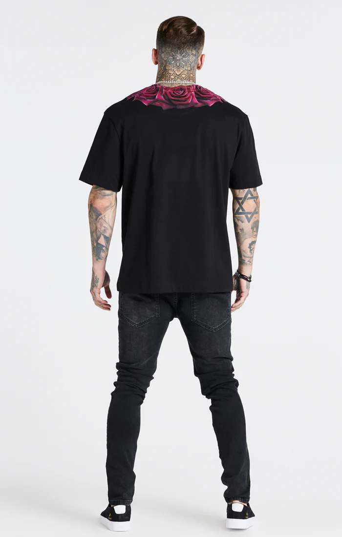 Black Washed Distressed Slim Fit Jean - Image 5