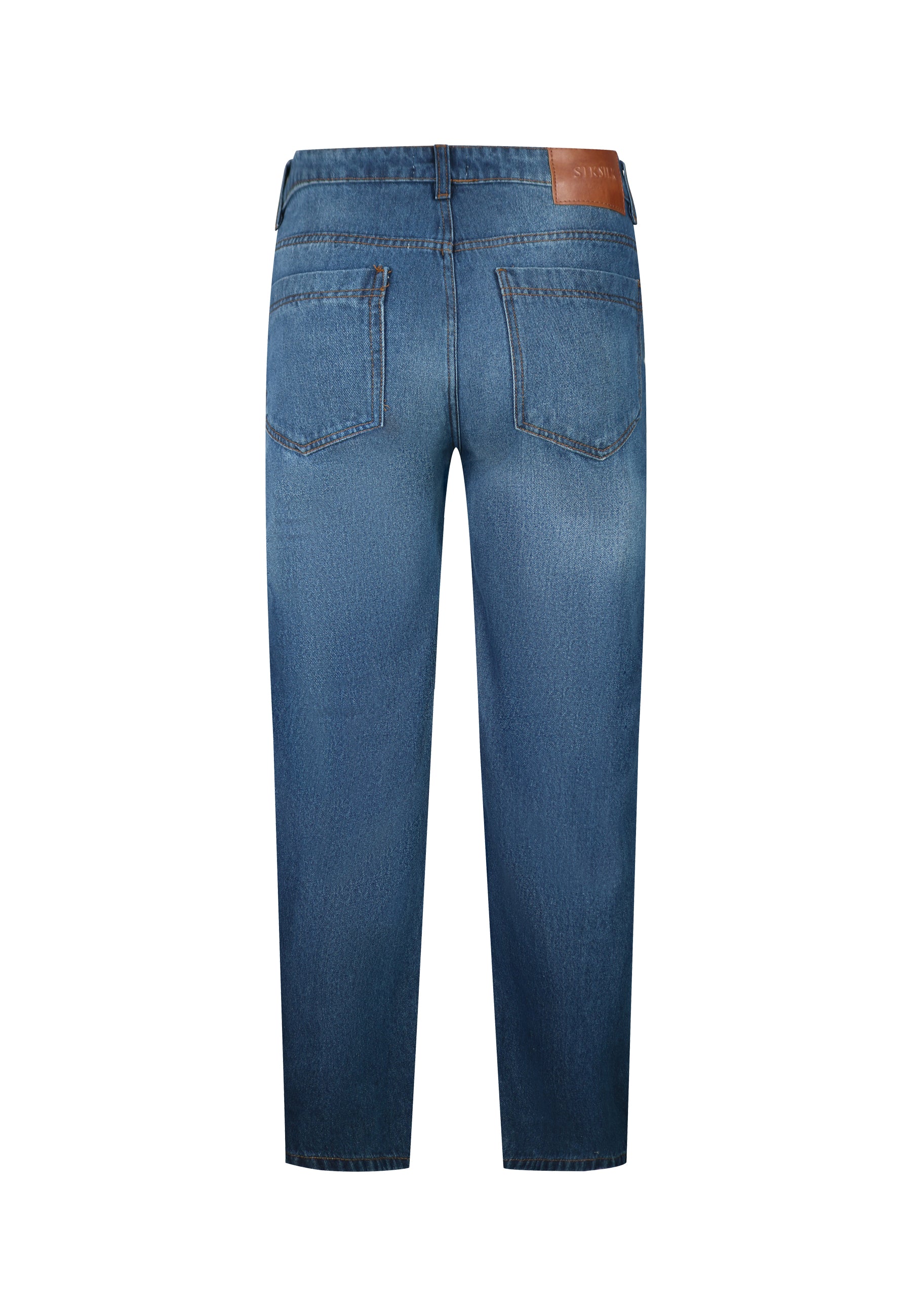 Slim Fit Jeans Washed Mid Blue - Image 7