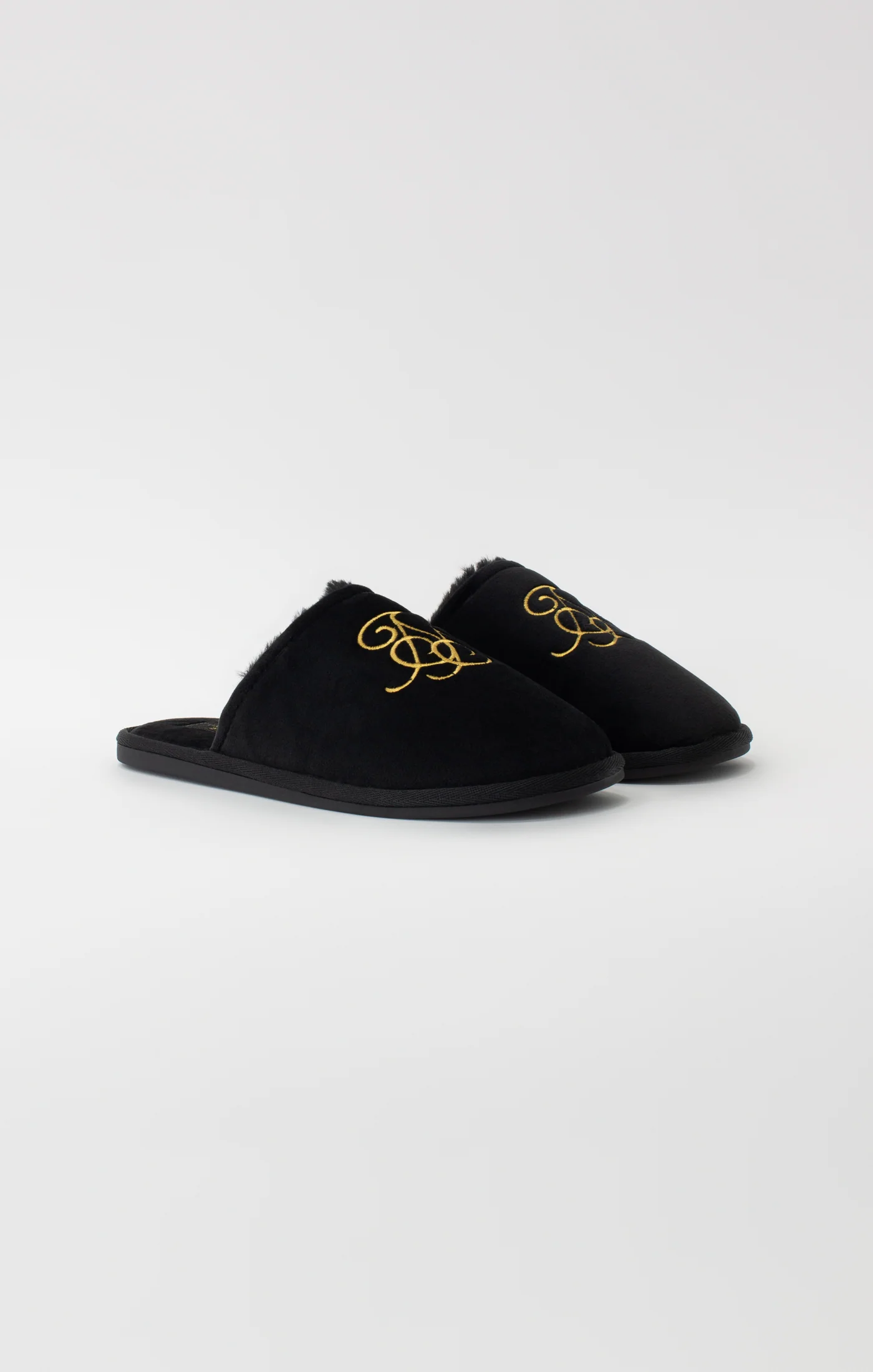 Black Slipper With Embroidered Logo - Image 5