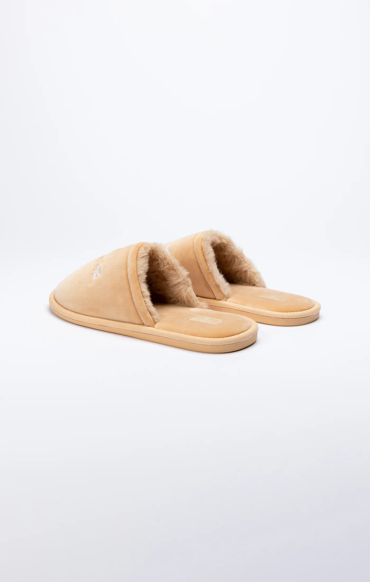 Beige Slipper With Embroidered Logo - Image 3