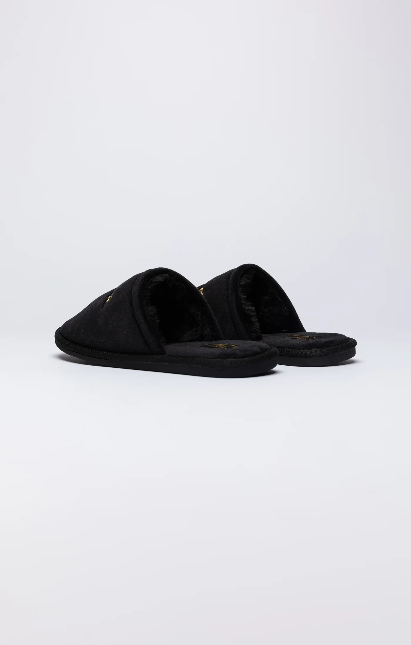 Black Slipper With Embroidered Logo - Image 4