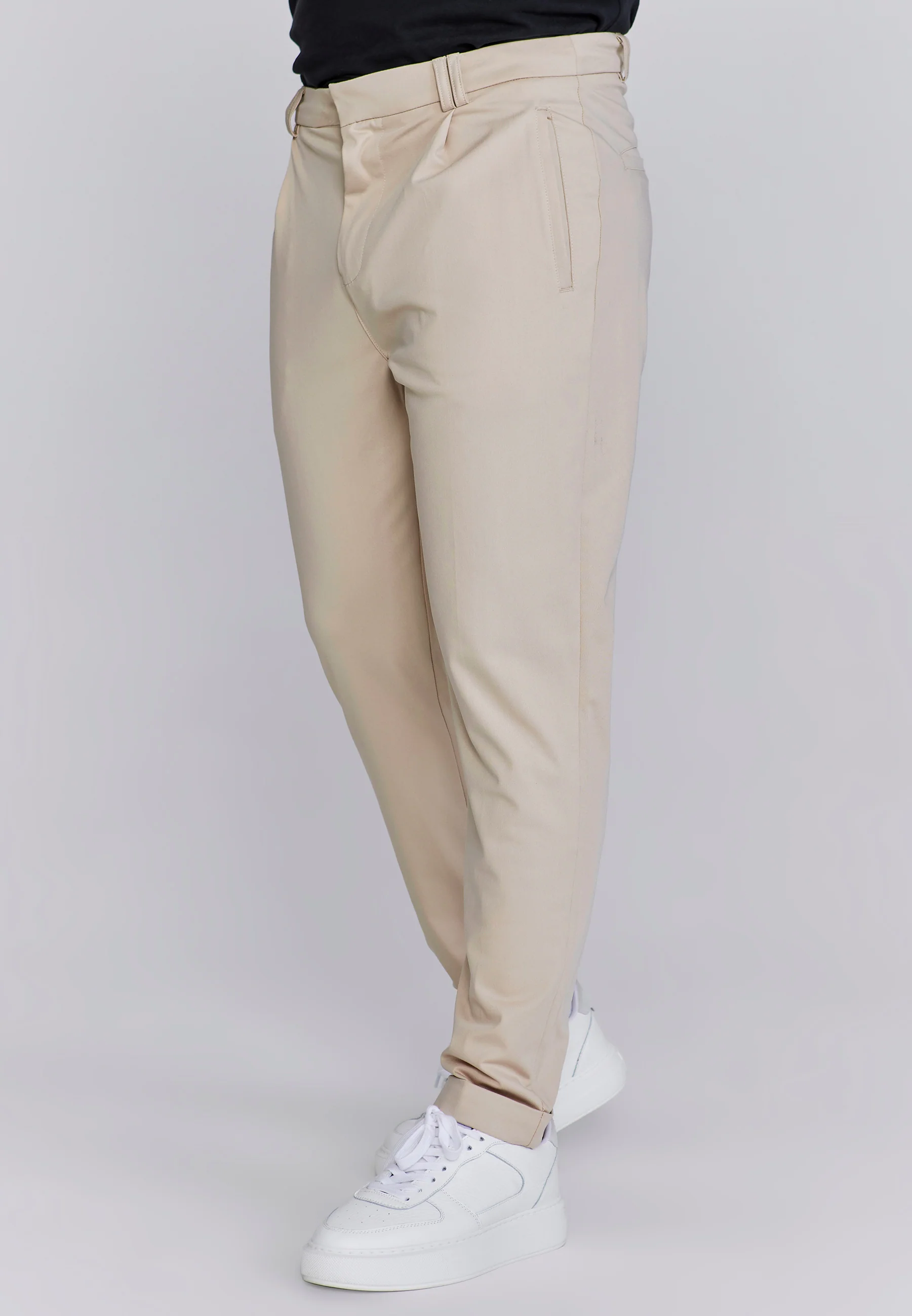 Beige Smart Chinos