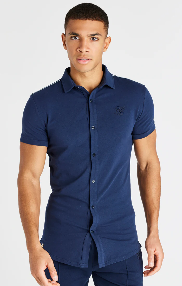 Navy Jersey Shirt - Image 3