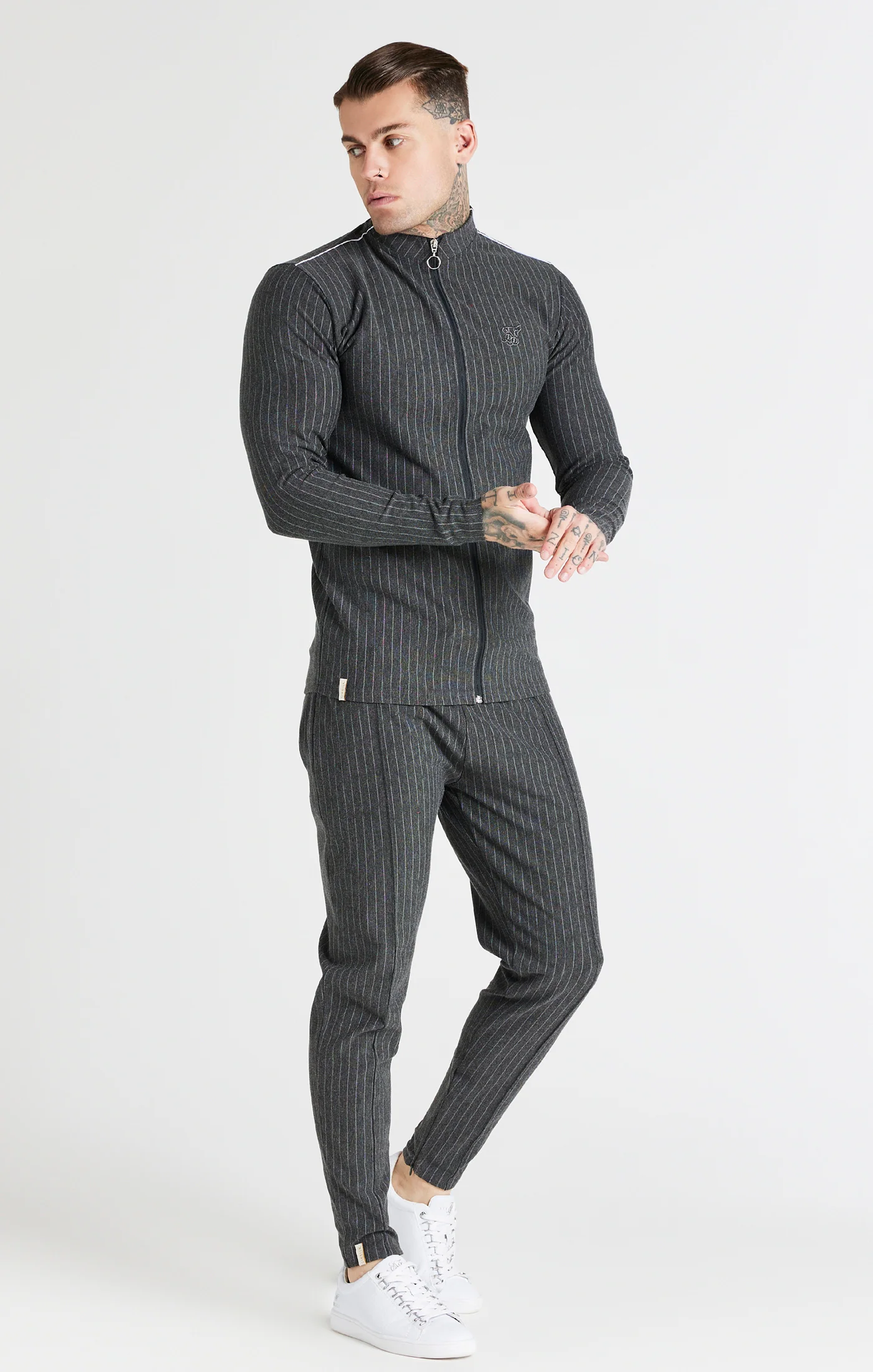 Grey Smart Full Zip Through Drill Top - Image 3