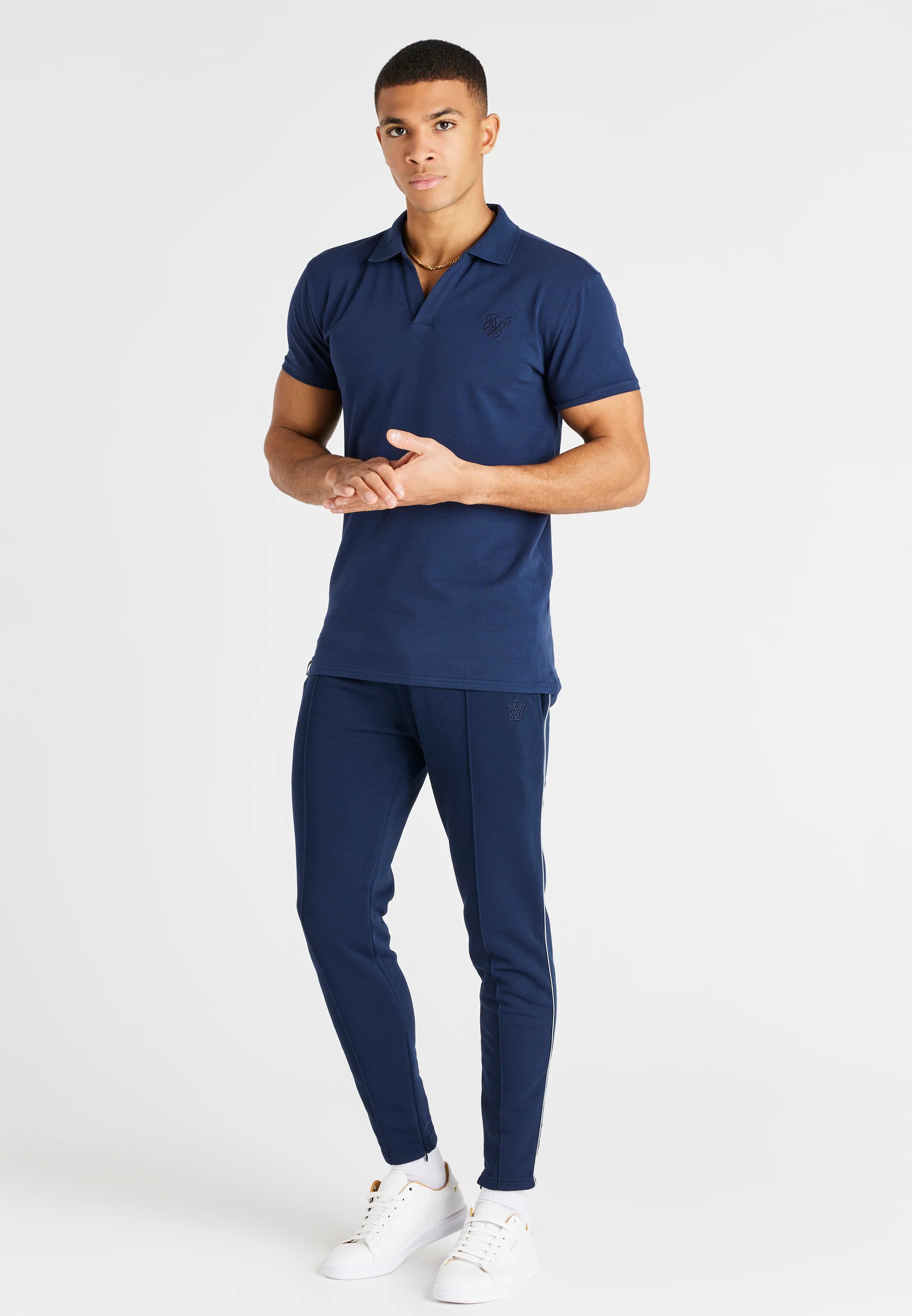 Navy Smart Polo Shirt - Image 3