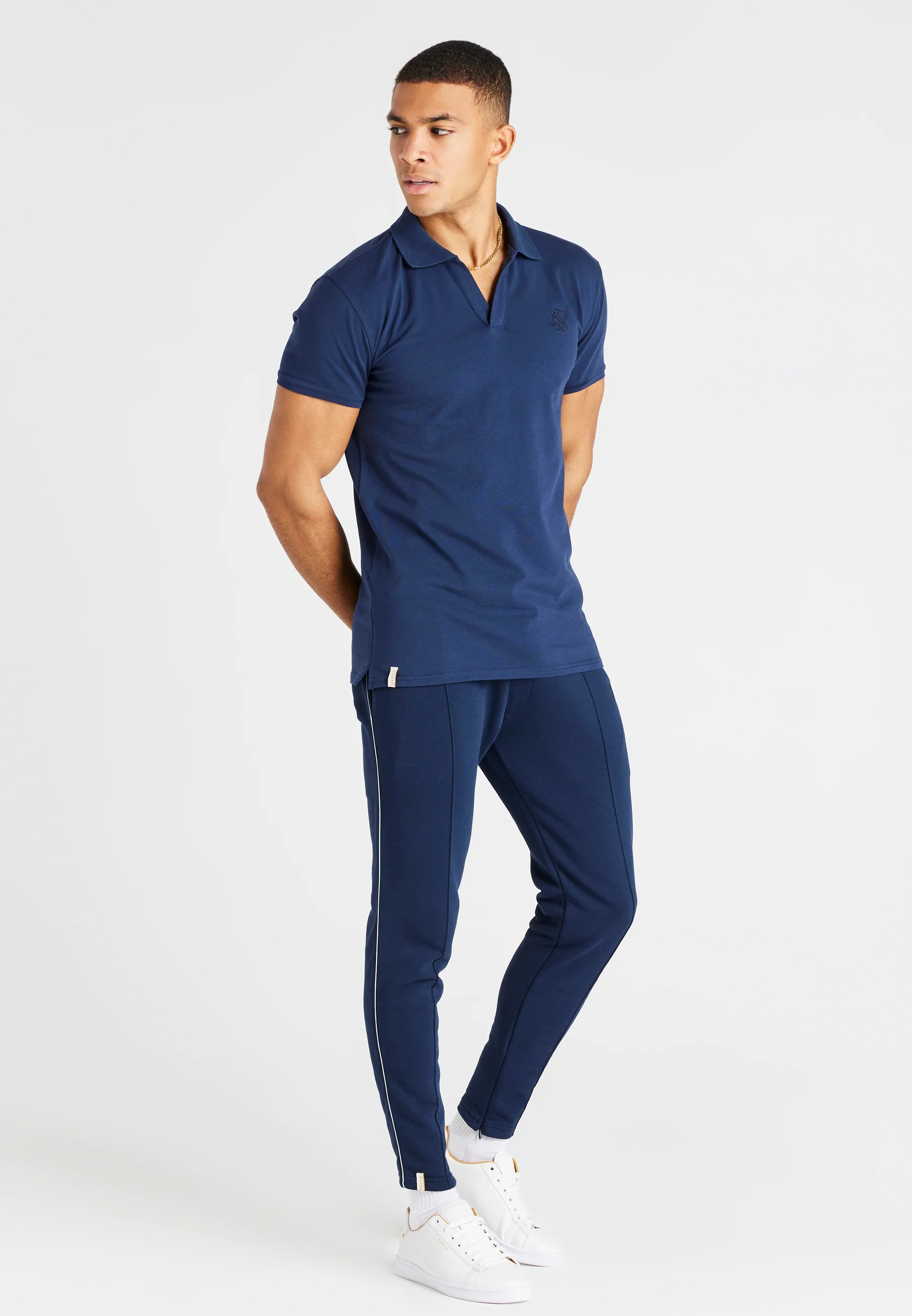 Navy Smart Polo Shirt - Image 4