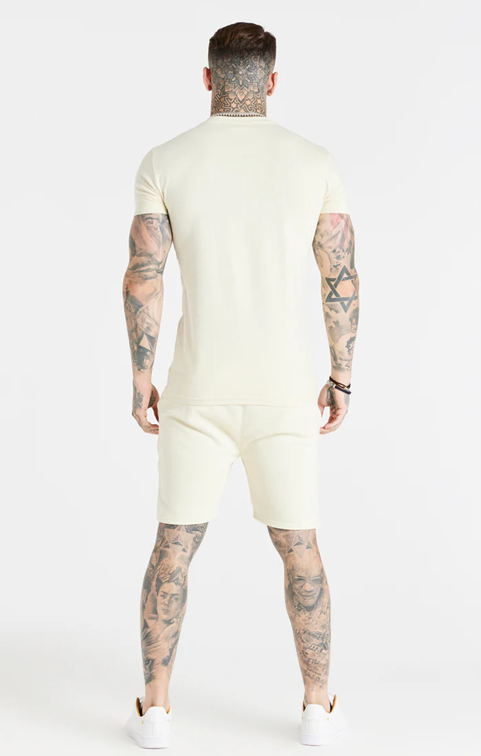Ecru Smart Muscle Fit T-Shirt - Image 6
