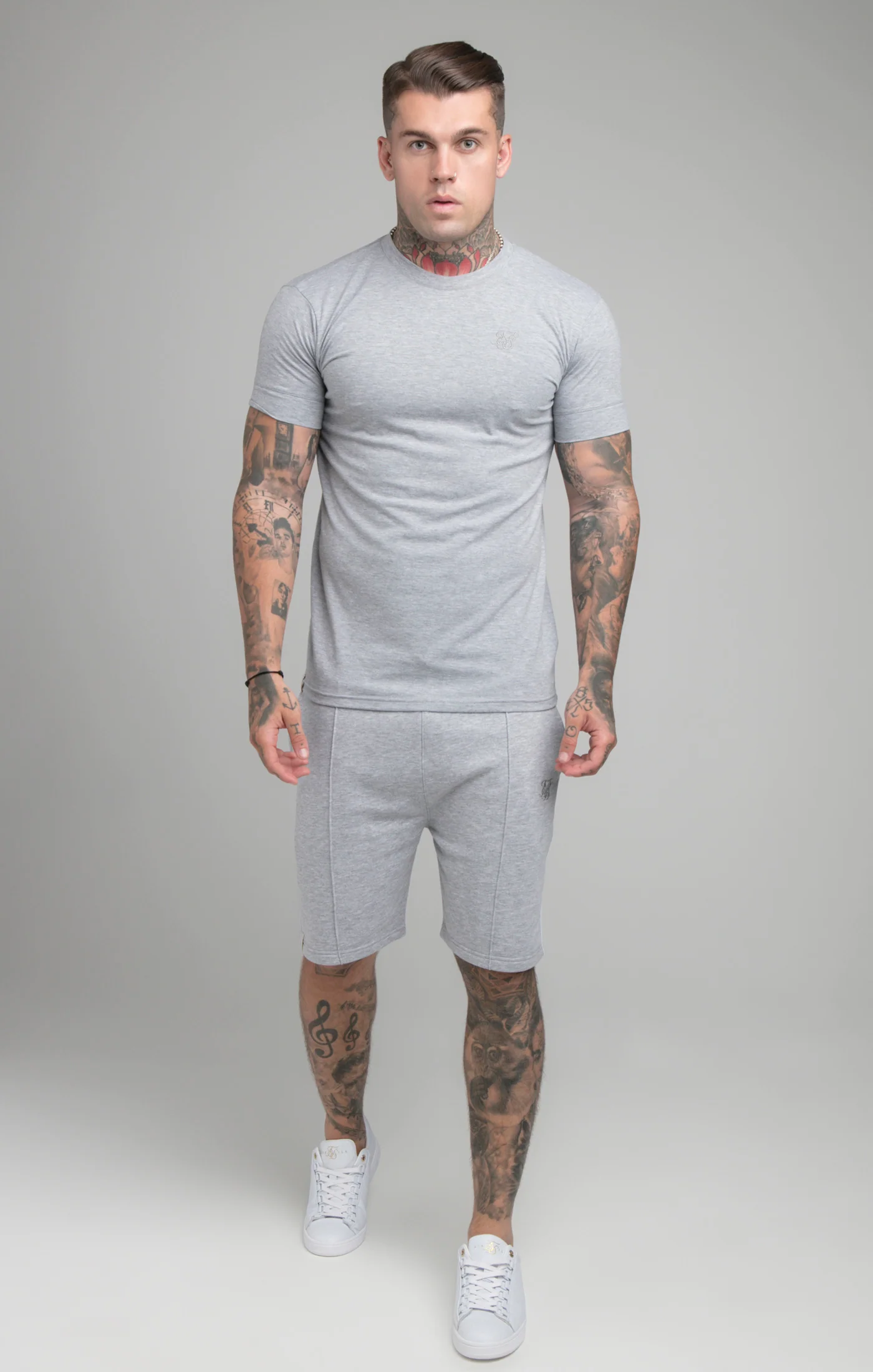Grey Marl Smart T-Shirt - Image 3