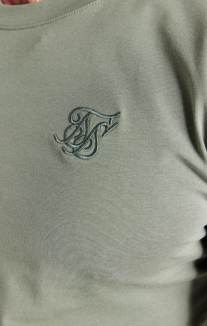 Khaki Smart S Muscle Fit T-Shirt - Image 3