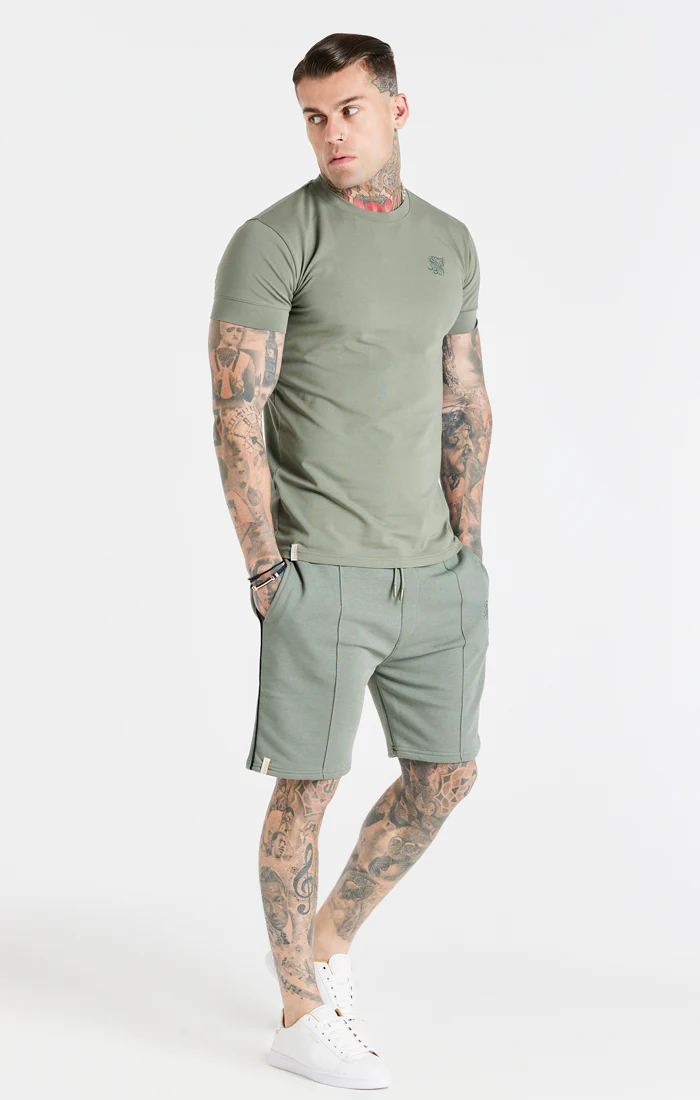 Khaki Smart S Muscle Fit T-Shirt - Image 4