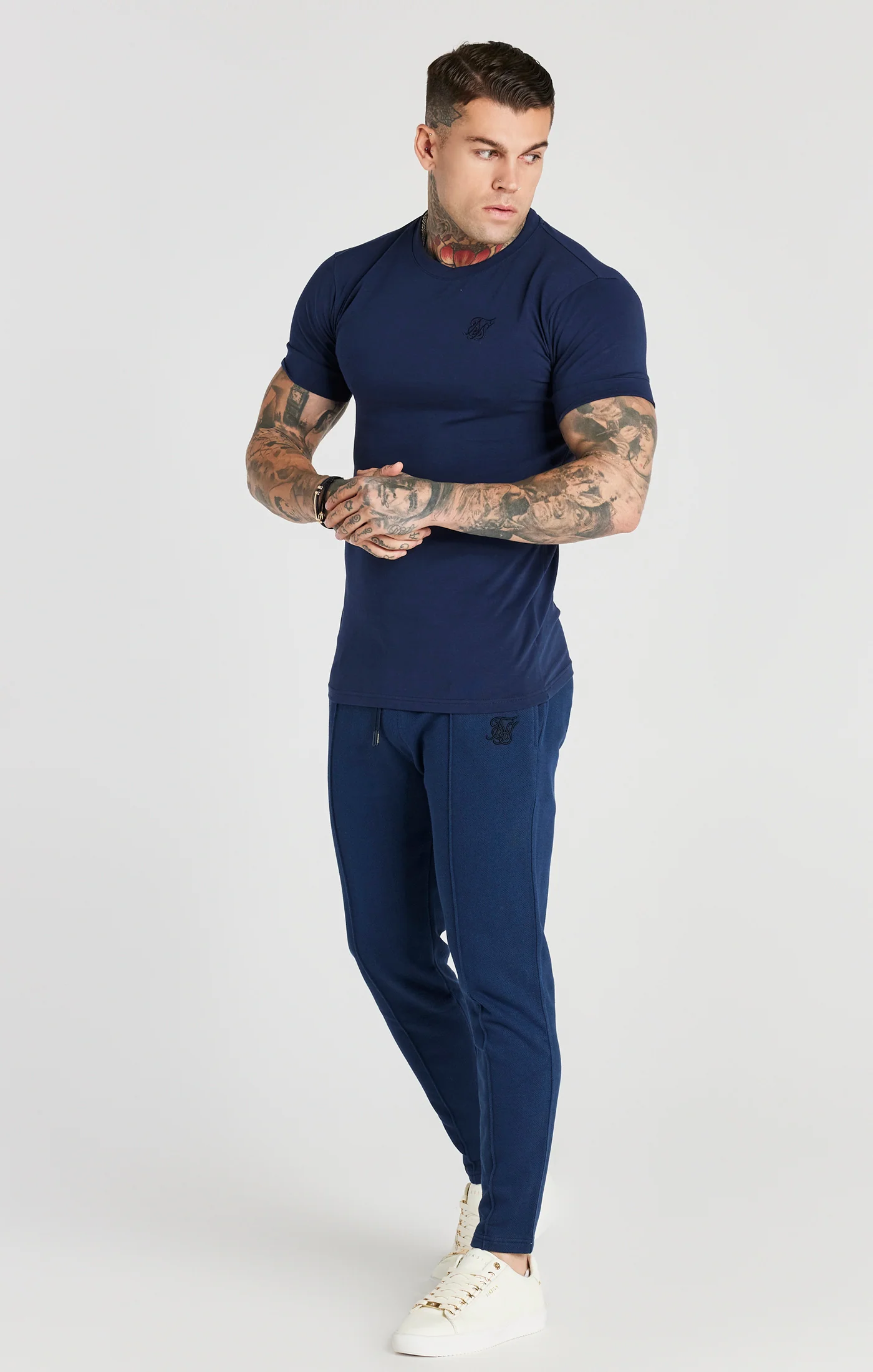 Navy Smart Muscle Fit T-Shirt - Image 2