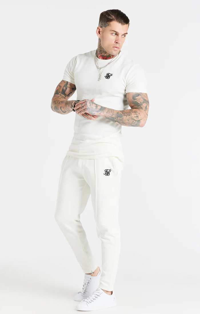Snow Marl Herringbone Muscle Fit T-Shirt - Image 4