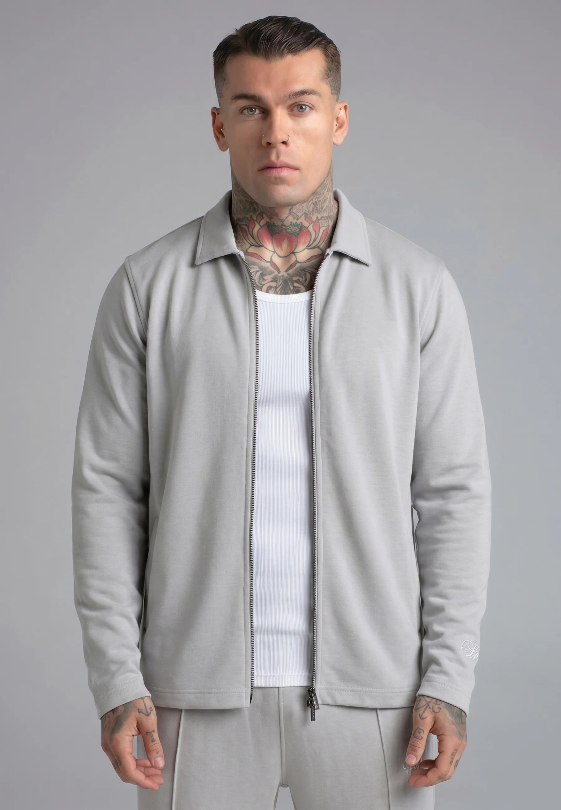 Light Grey Smart Overshirt - Image 2