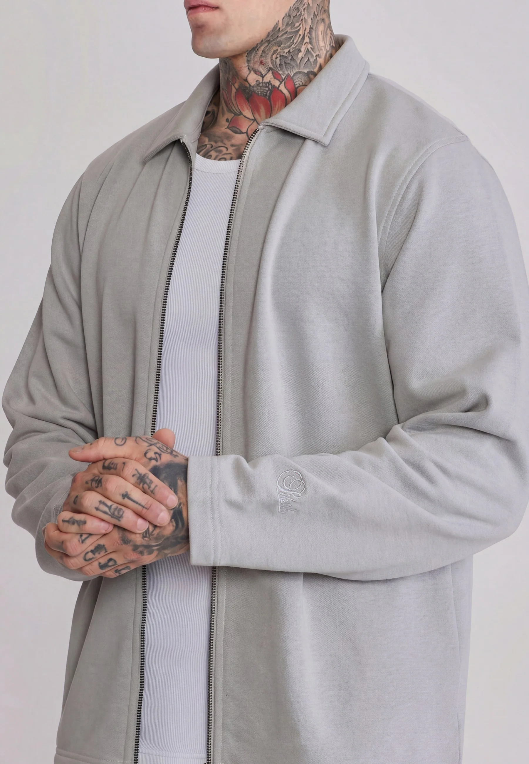 Light Grey Smart Overshirt - Image 3