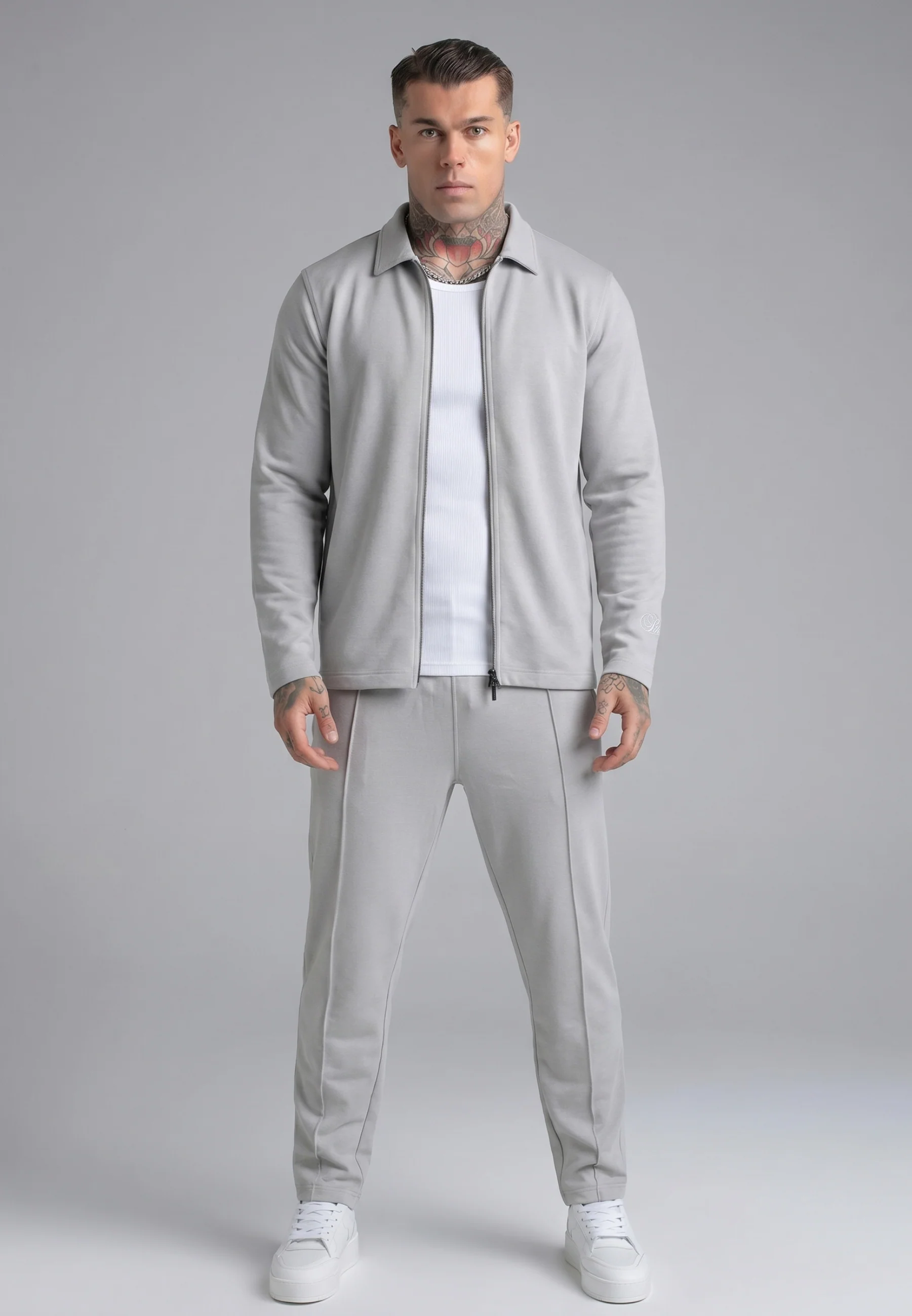 Light Grey Smart Overshirt - Image 4
