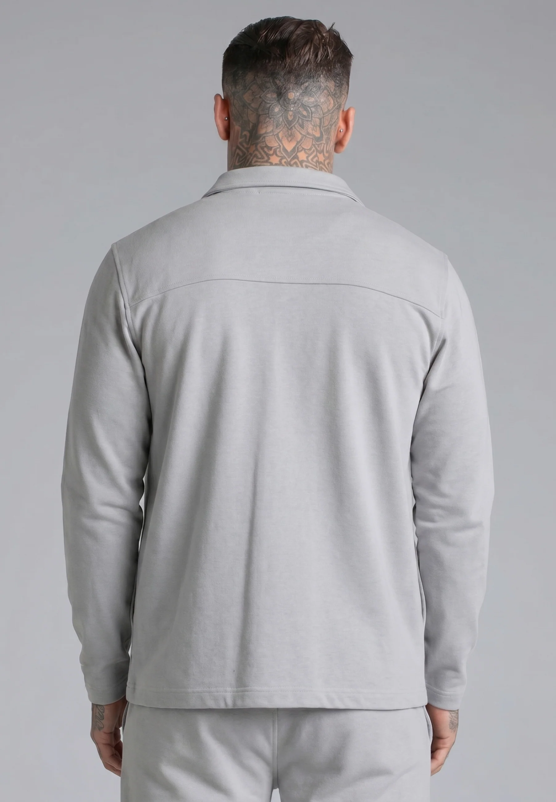 Light Grey Smart Overshirt - Image 6