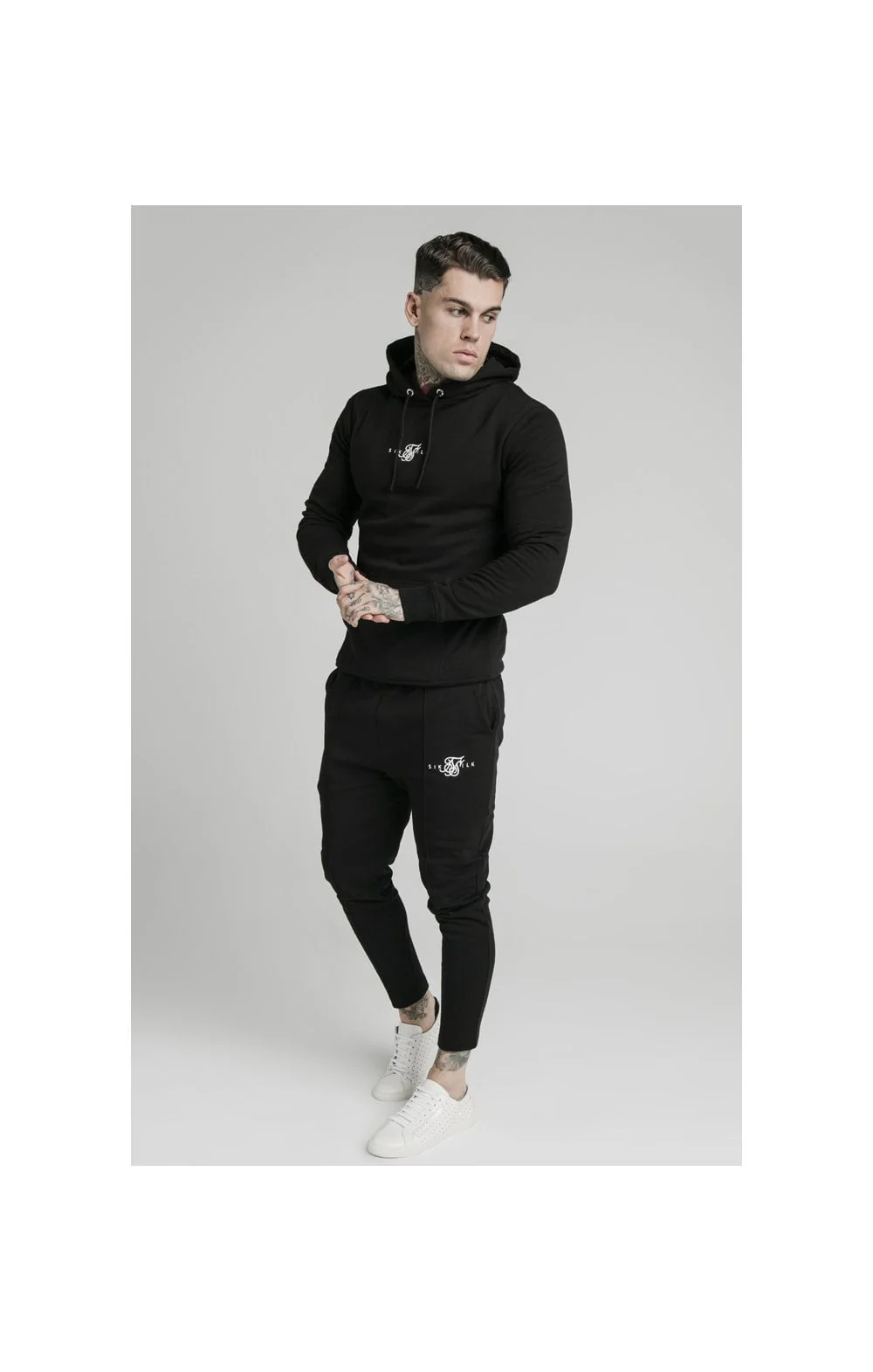 SikSilk Smart Pleated Pants - Black - Image 4
