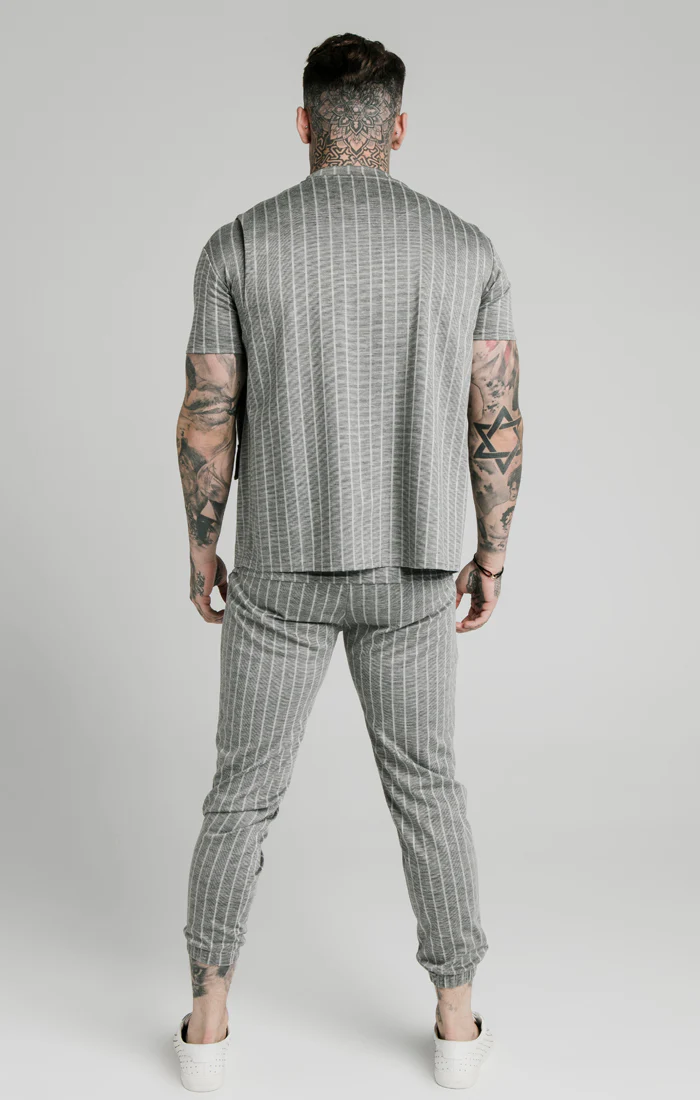 SikSilk Smart Wear Vest - Grey Pin Stripe - Image 5