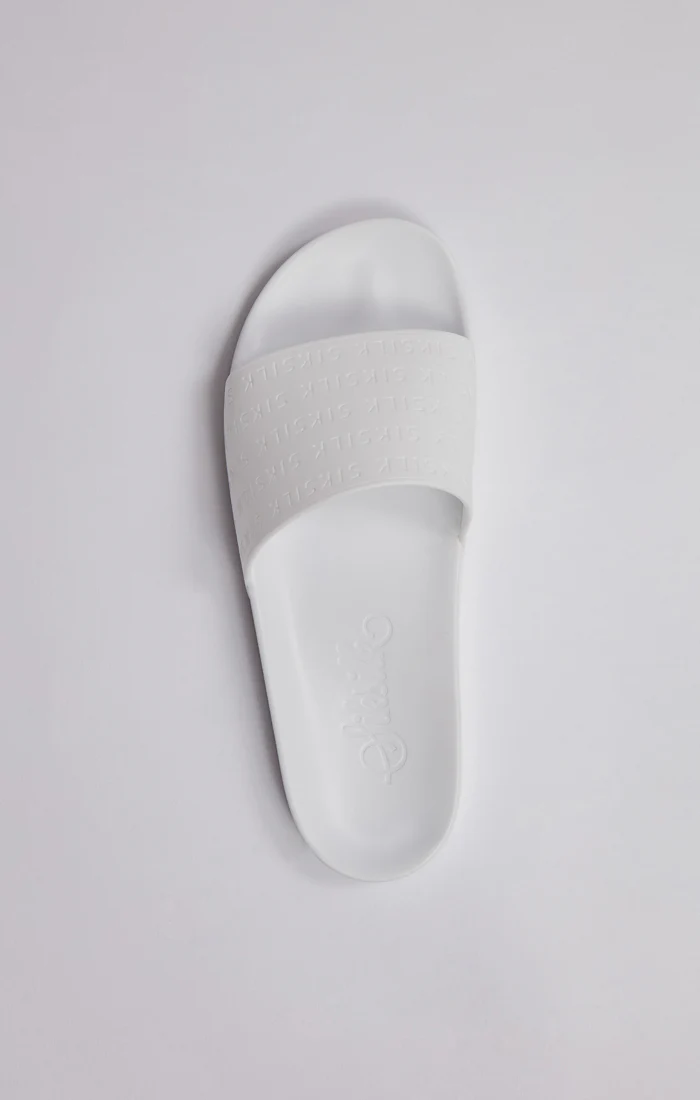 White Debossed Pool Slide - Image 2