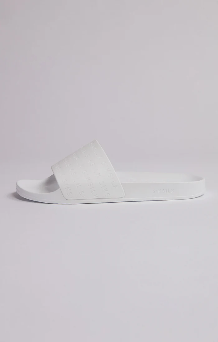 White Debossed Pool Slide - Image 5