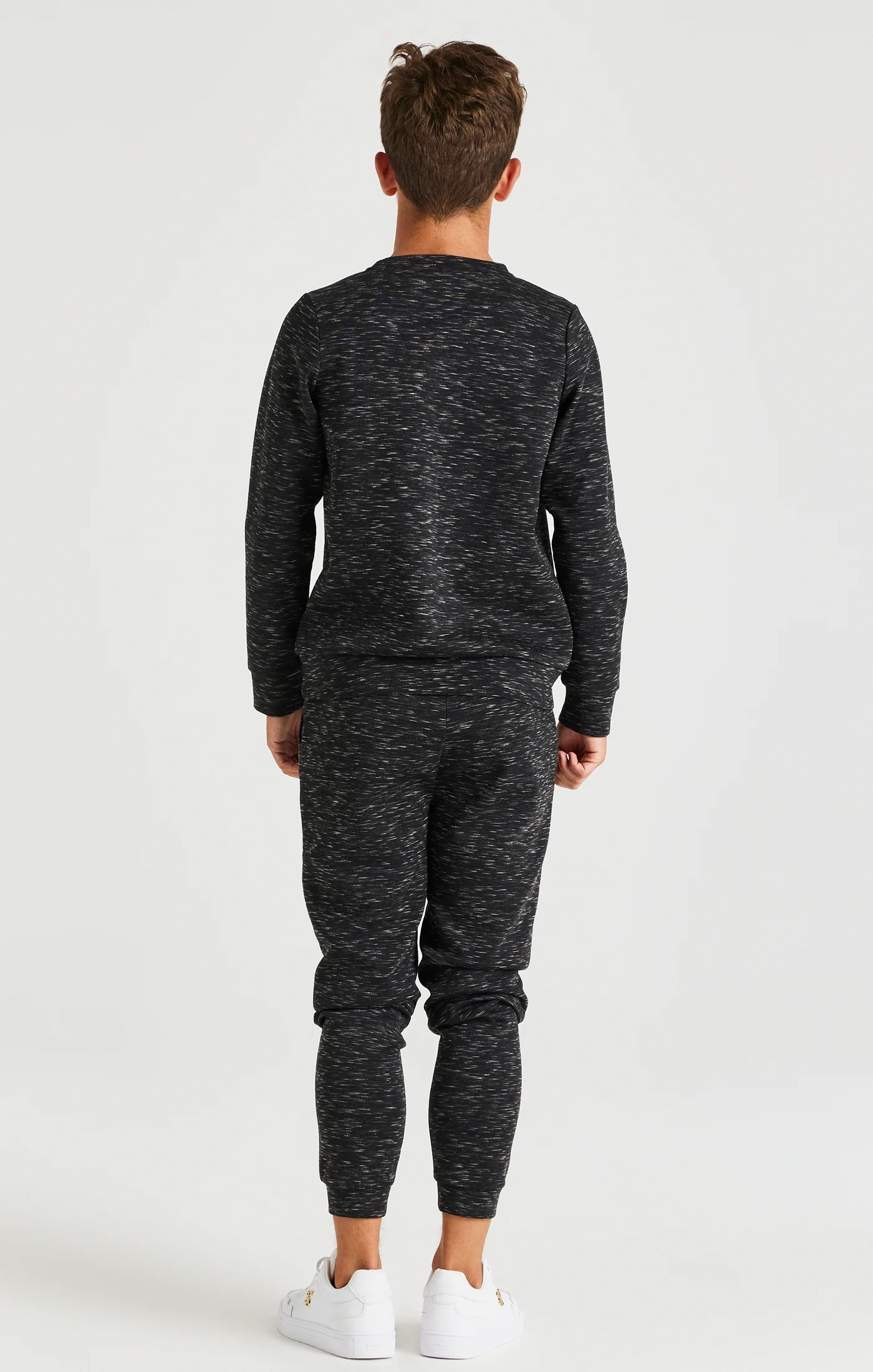 SikSilk Space Neps Crew Sweater - Black - Image 5