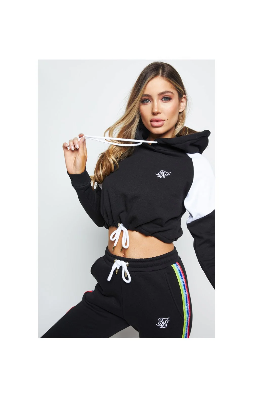 SikSilk Spectrum Fleece Cropped Hood - Black - Image 2