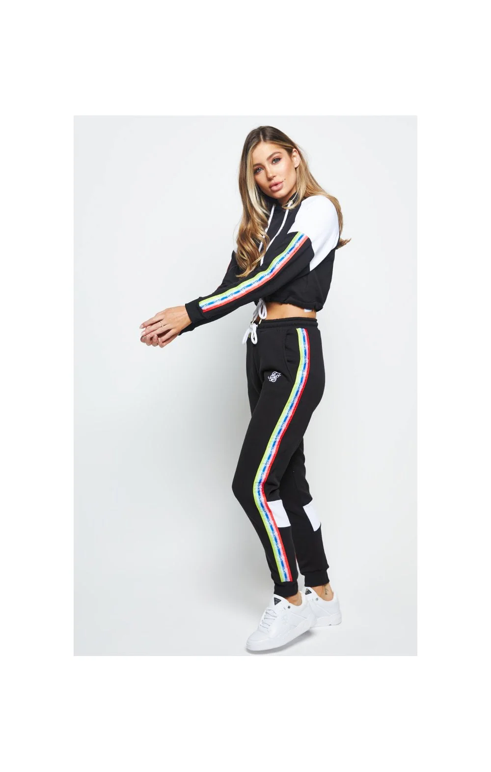 SikSilk Spectrum Fleece Cropped Hood - Black - Image 5