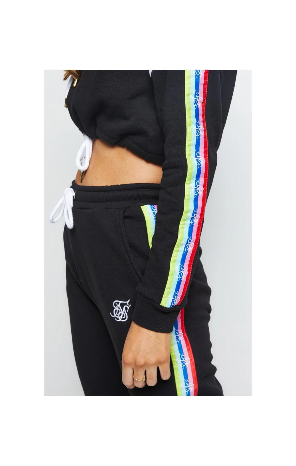 SikSilk Spectrum Fleece Joggers - Black - Image 2