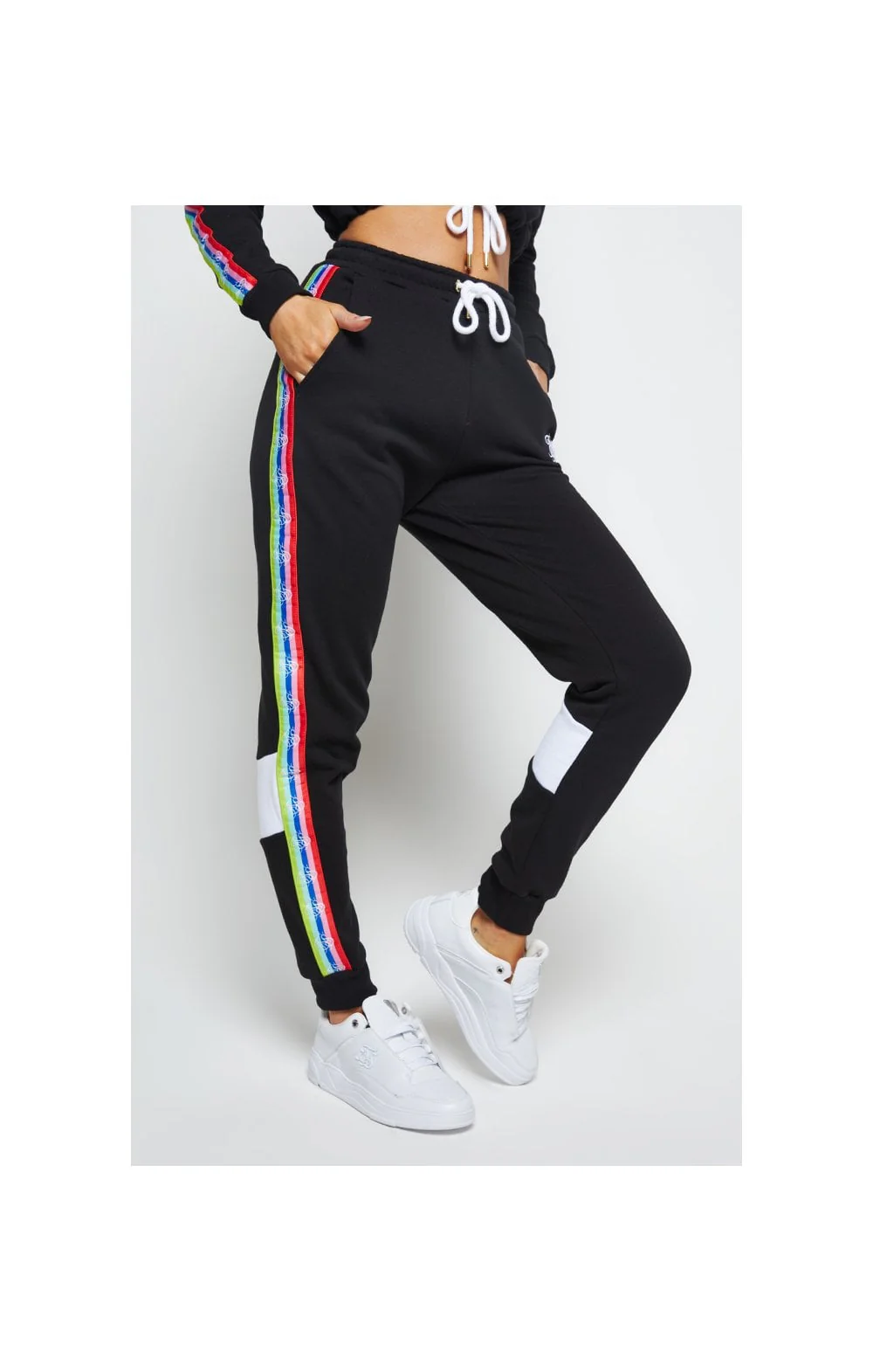 SikSilk Spectrum Fleece Joggers - Black - Image 3