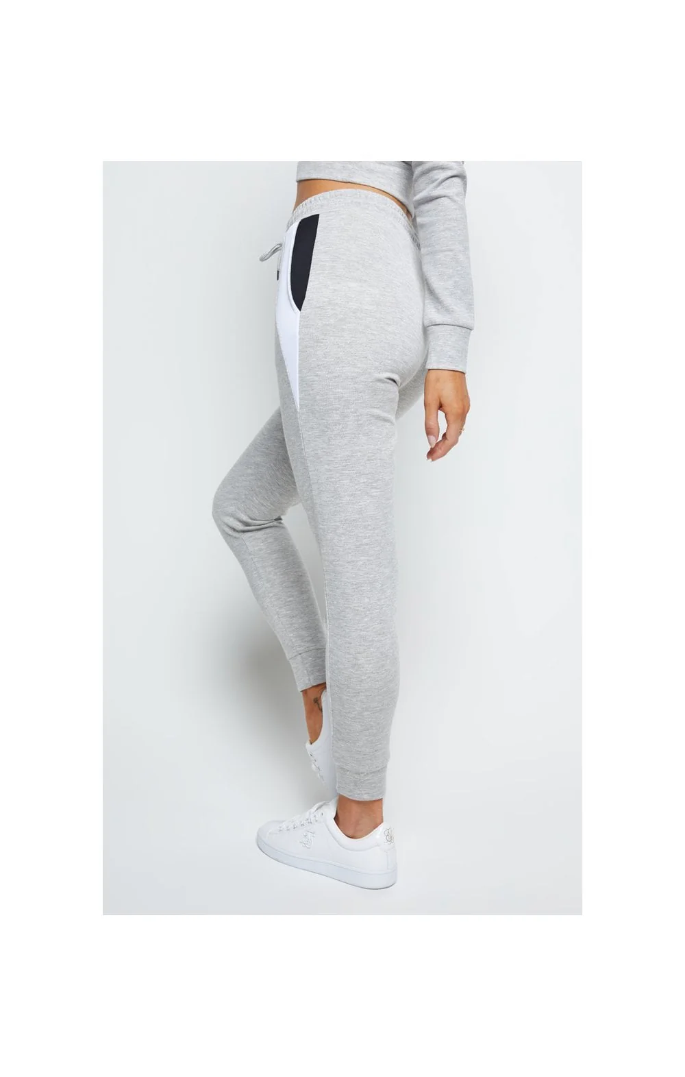 SikSilk Track Pants - Grey Marl - Image 2