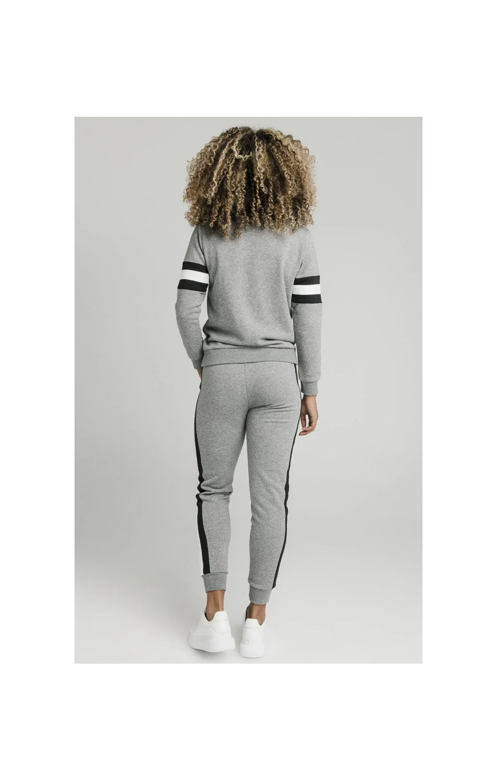 SikSilk Luxe Track Pants - Grey Marl - Image 9