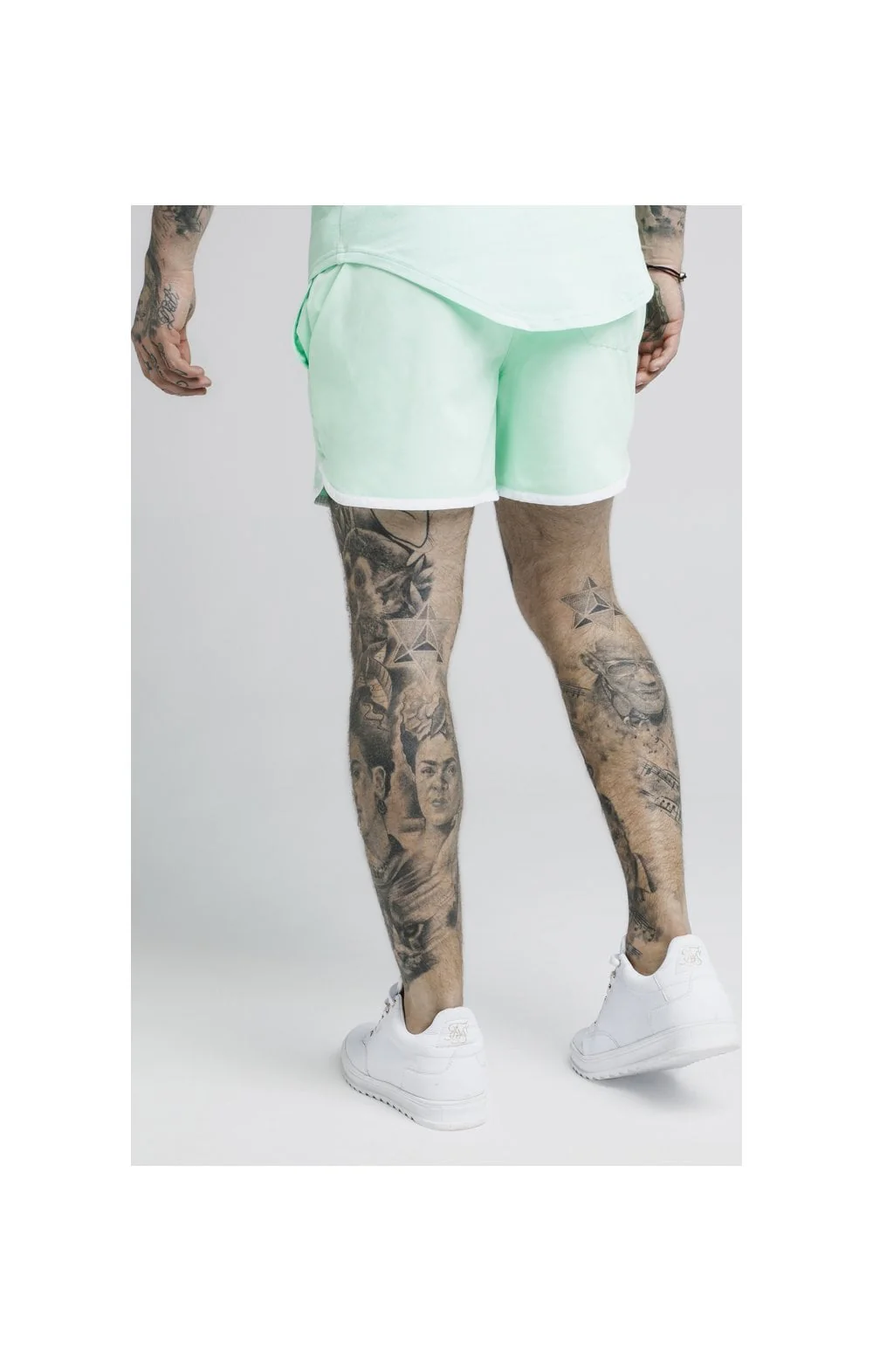 SikSilk Standard Bound Swim Shorts – Mint - Image 3
