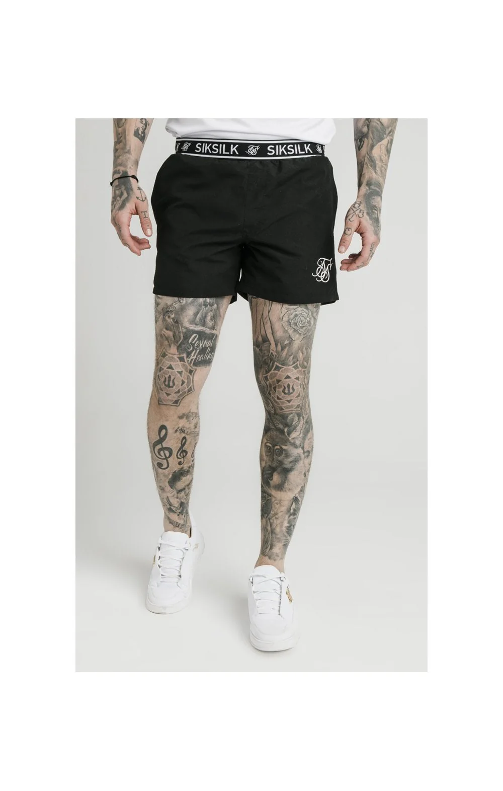 SikSilk Standard Swim Shorts – Black