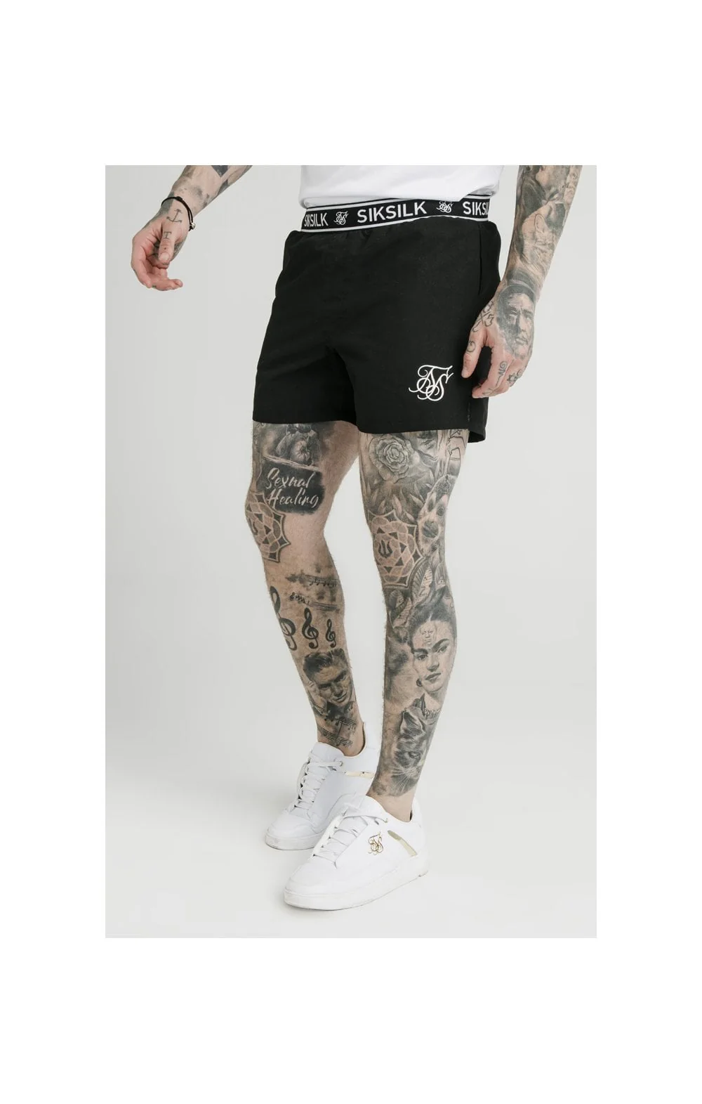 SikSilk Standard Swim Shorts – Black - Image 2