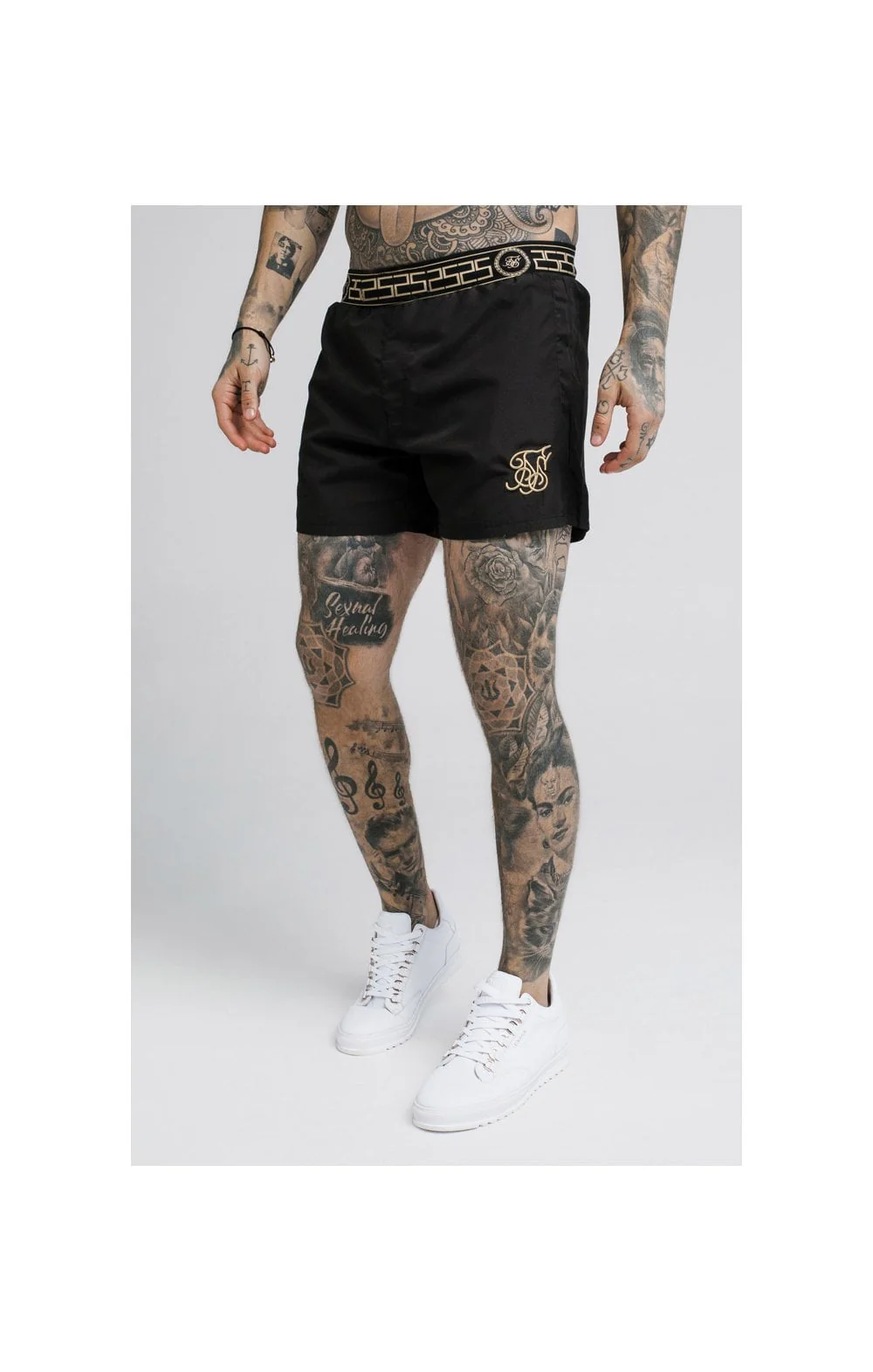 SikSilk Standard Swim Shorts – Black - Image 2