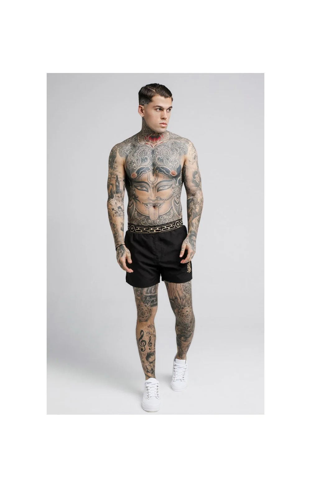 SikSilk Standard Swim Shorts – Black - Image 3