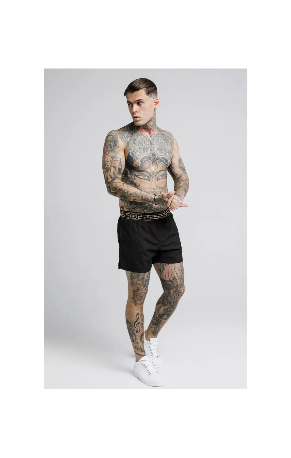 SikSilk Standard Swim Shorts – Black - Image 4