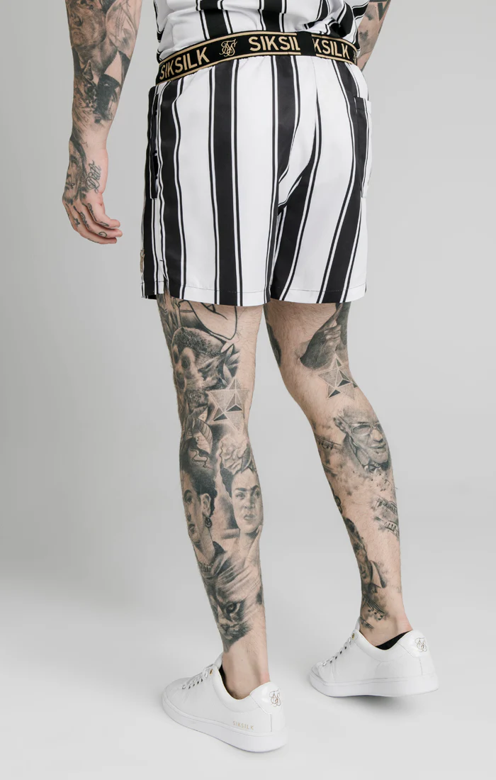 Black Stripe Standard Swim Short - Image 3