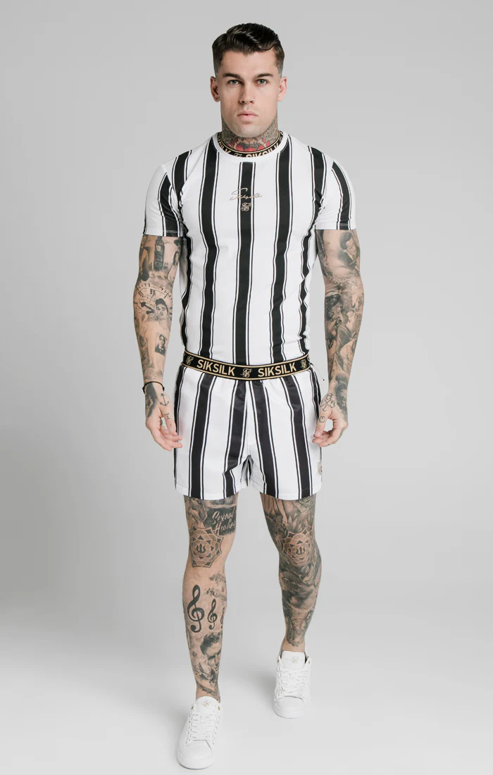 Black Stripe Standard Swim Short - Image 4
