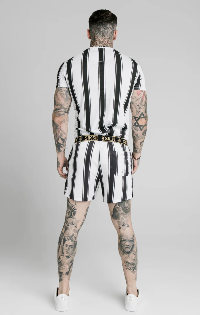 Black Stripe Standard Swim Short - Image 5