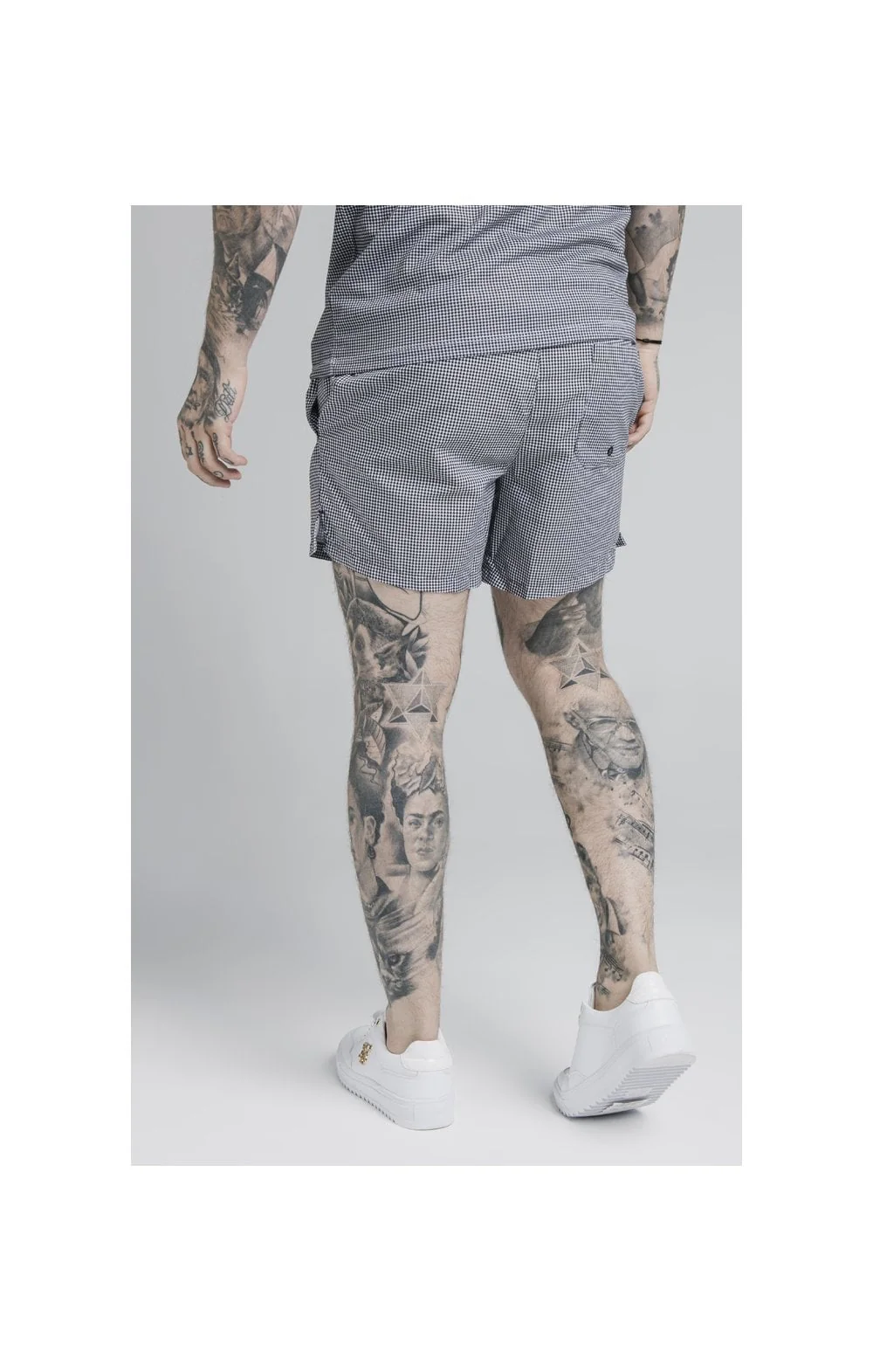 SikSilk Standard Swim Shorts – Houndstooth - Image 2