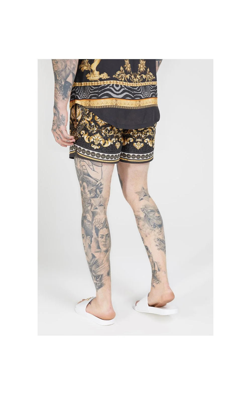 SikSilk Standard Swim Shorts – Ocean Black - Image 2