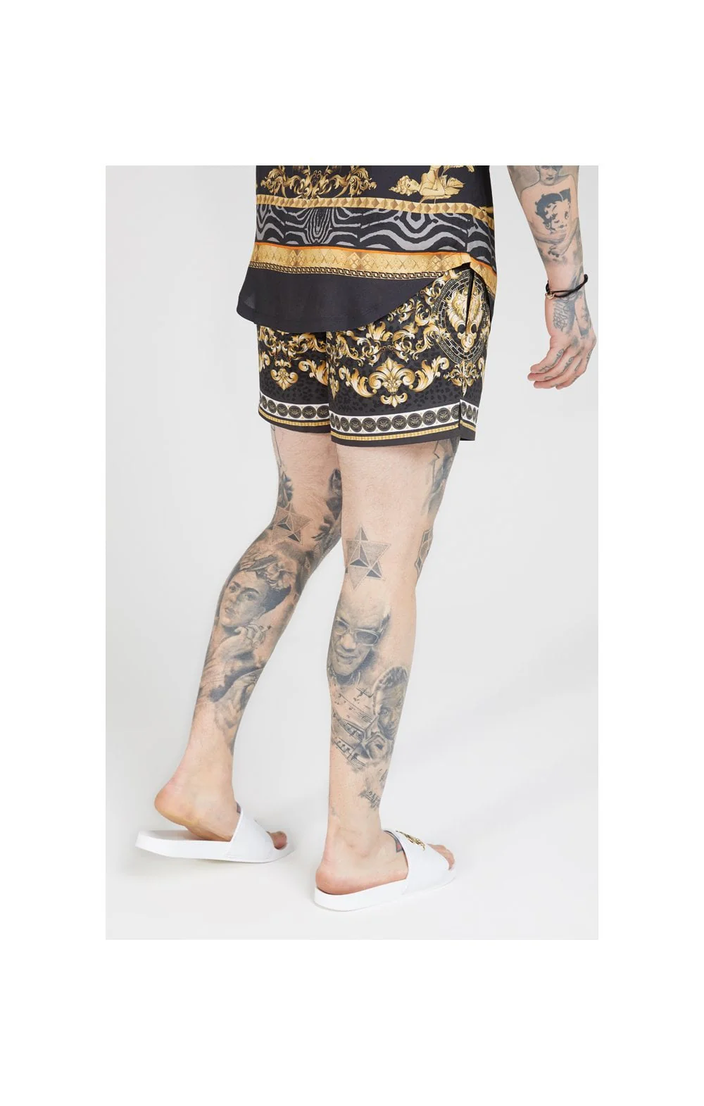 SikSilk Standard Swim Shorts – Ocean Black - Image 3