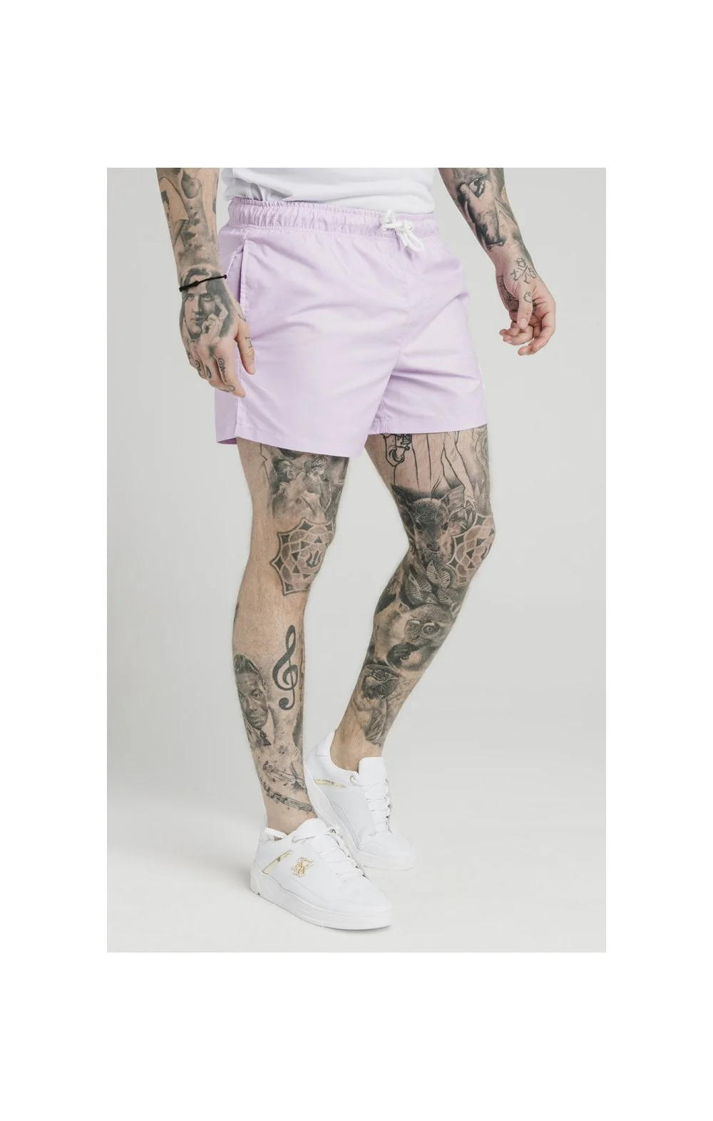 SikSilk Standard Swim Shorts – Pink - Image 4