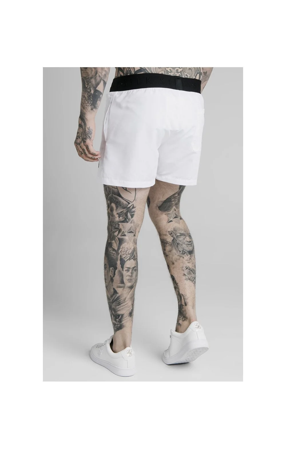 SikSilk Standard Swim Shorts – White - Image 2