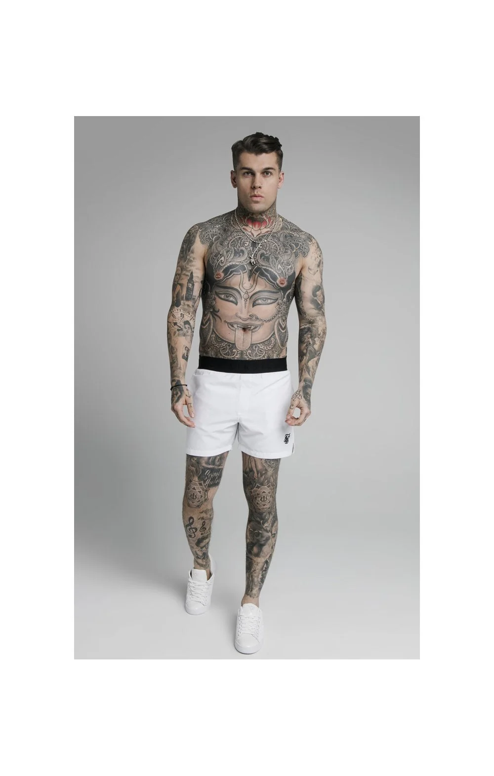 SikSilk Standard Swim Shorts – White - Image 5