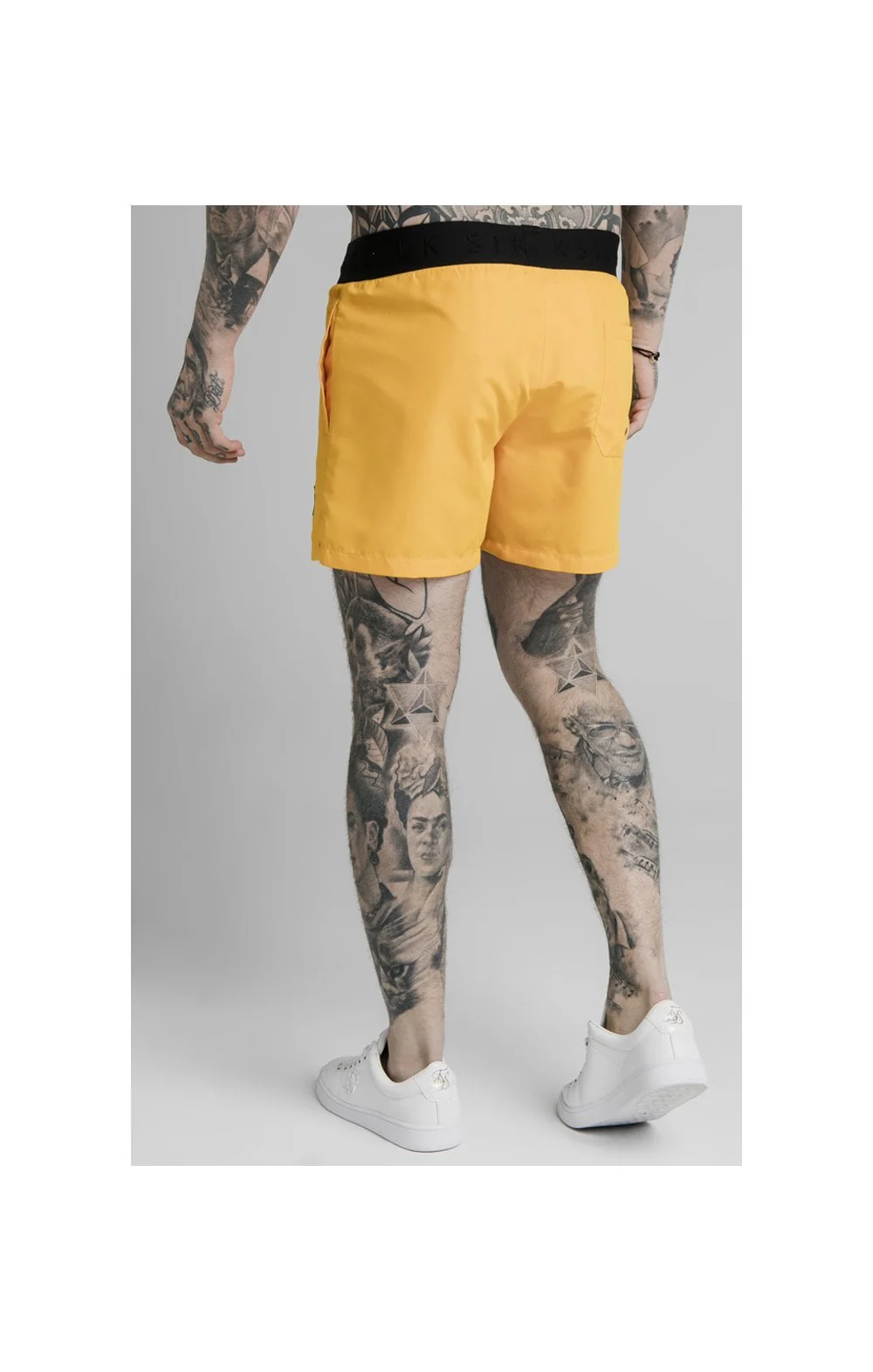 SikSilk Standard Swim Shorts - Yellow - Image 2