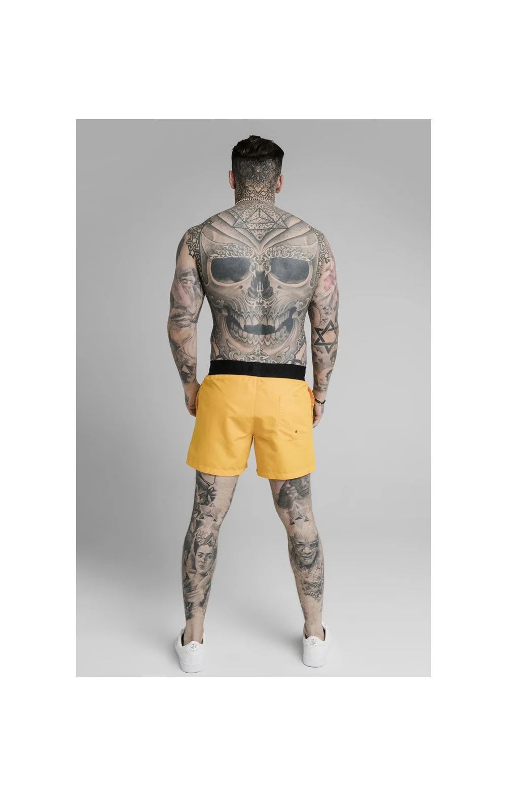 SikSilk Standard Swim Shorts - Yellow - Image 5